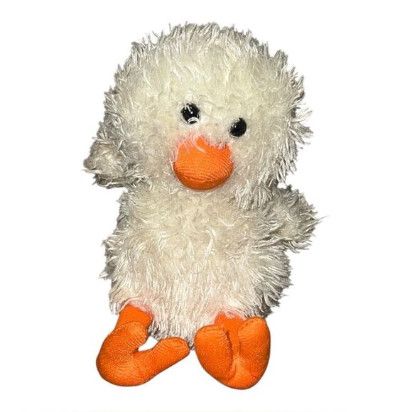 Animal Adventure Yellow Chick Duck Plush Stuffed Animal Toy Orange Feet 2018 - Picture 1 of 6